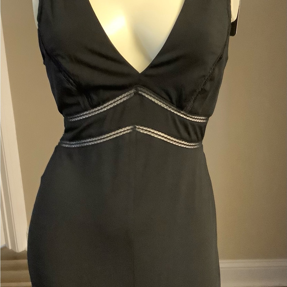 Privy:Black Knit Dress NWT
Size M Crisscrossed Back Maxi